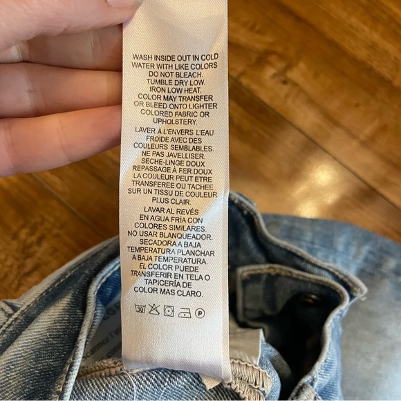 FRAME Women’s Le High Straight Blue Distressed Size 26 - Picture 8 of 12